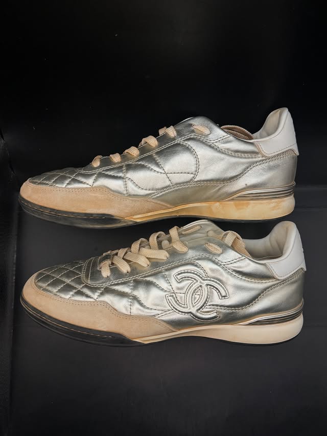 Cleaned white sneakers